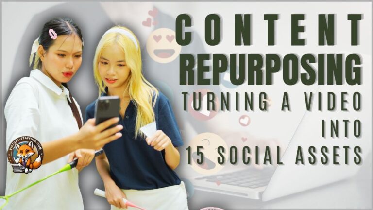 Repurposing one video into multiple social media assets.
